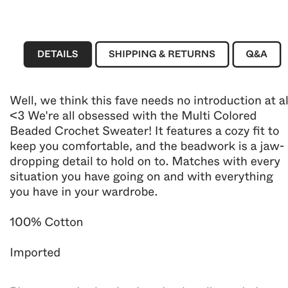 Farm Rio - Beaded Crochet Sweater - Multi-Color - Picture 6 of 6